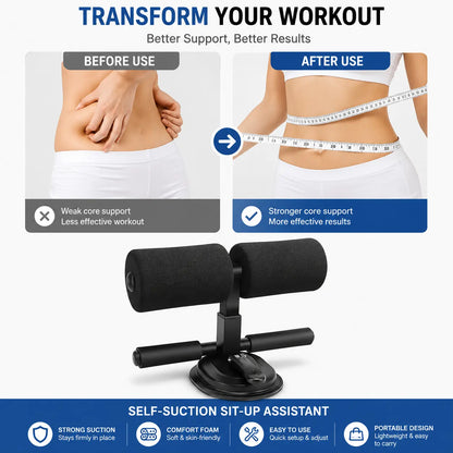 Sit-ups and Push-ups Assistant for Lose Weight Ab Exerciser Sit-up Bar (Multicolor)