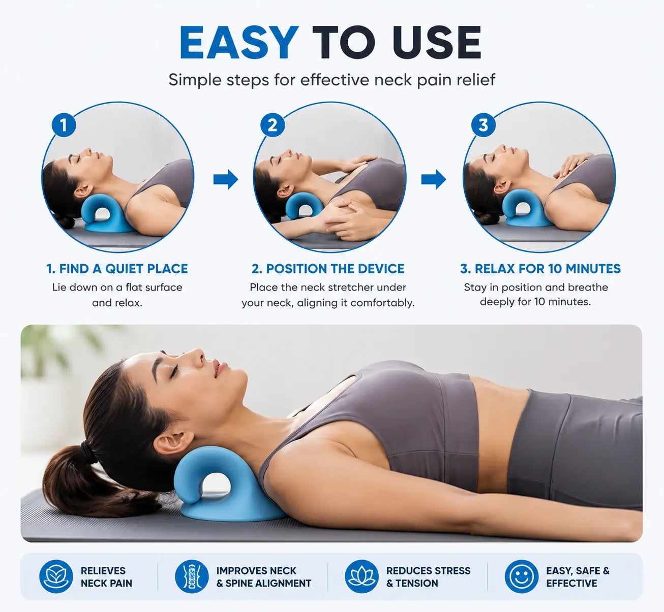 Neck and shoulders massager reliever